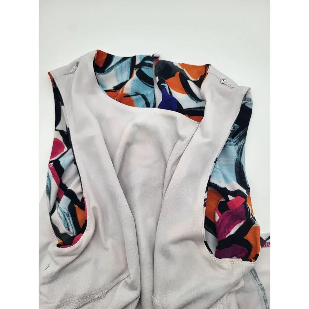 Lauren Ralph Lauren Womens SZ 4 Floral Sleeveless Dress Luxury Colorful Classy - Picture 8 of 8